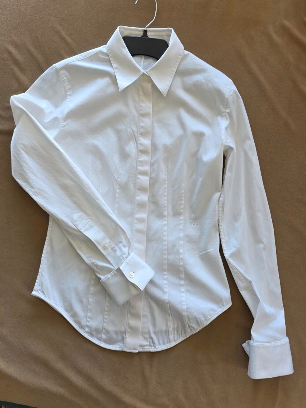 Helmut Lang White Classic-Collar Poplin Shirt XS
